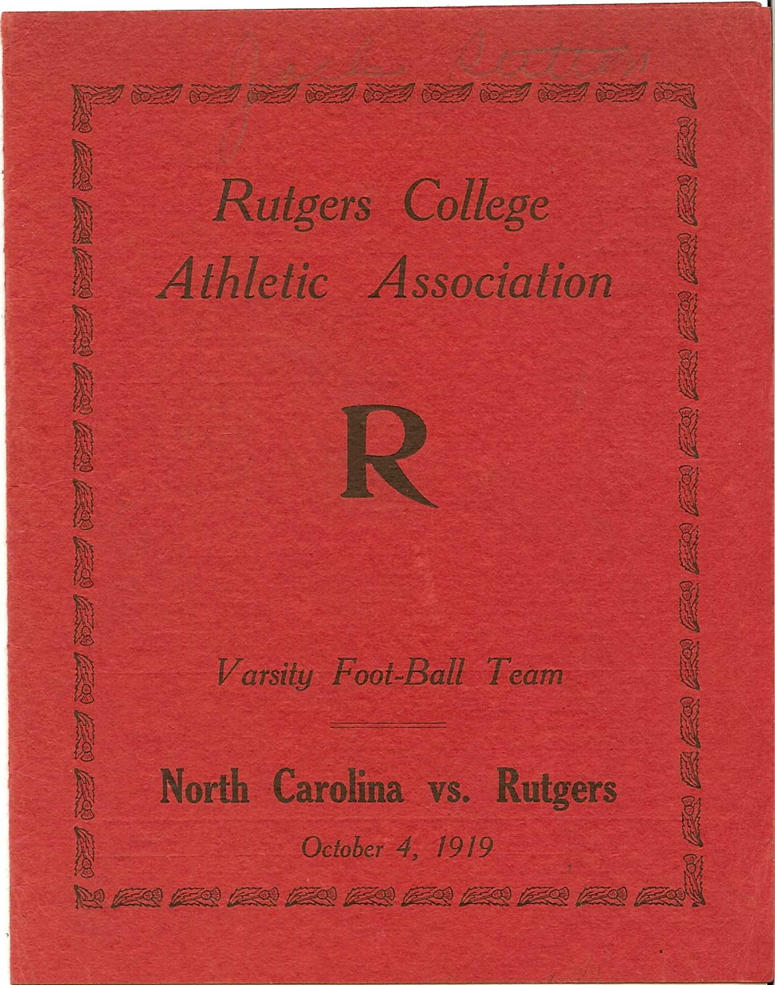 1919-10-04 – Rutgers