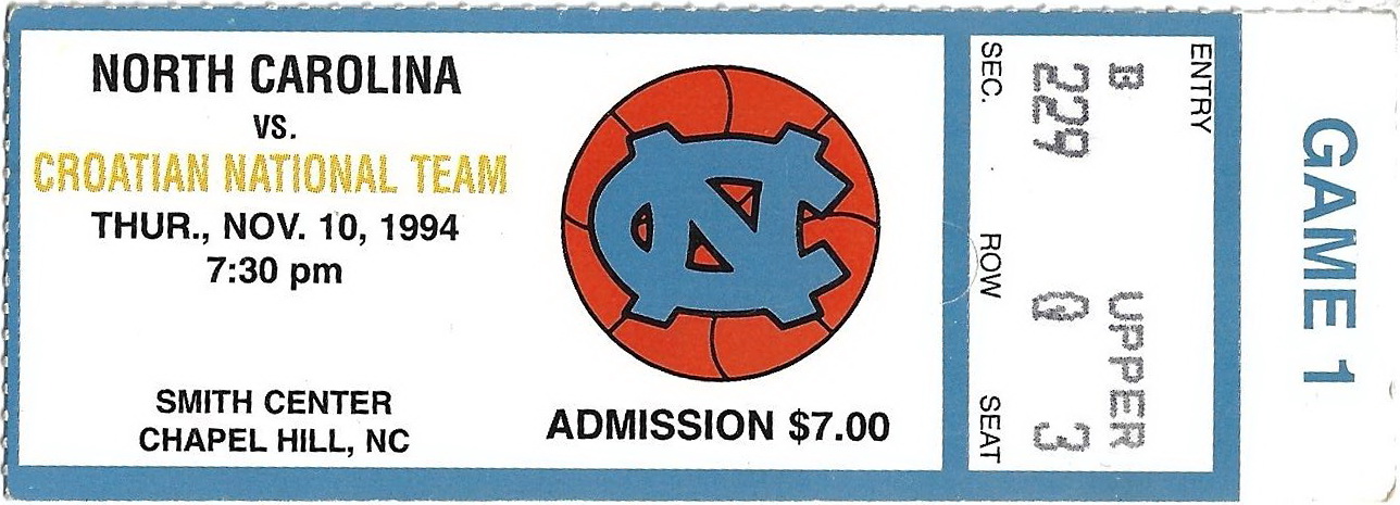 1994-11-10 – Croatian National Team
