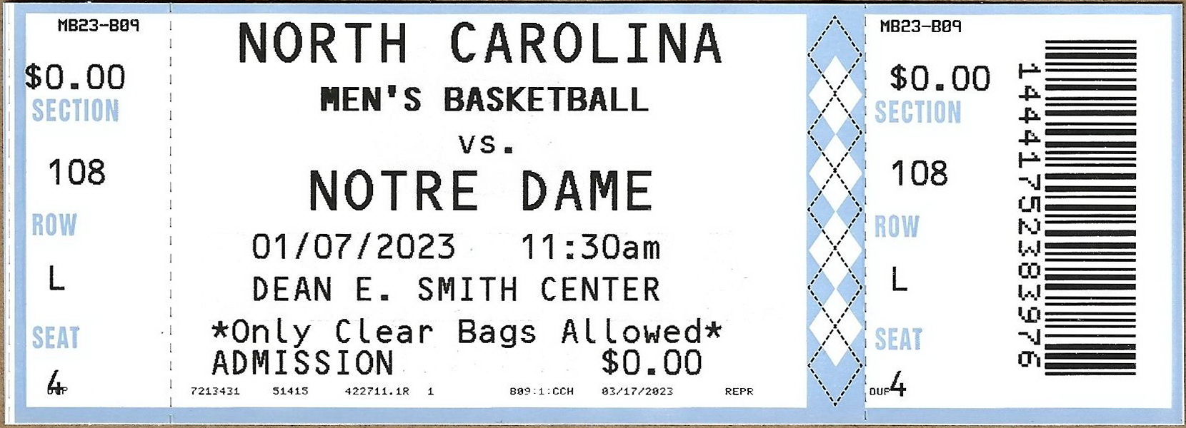 2023-01-07 – Notre Dame